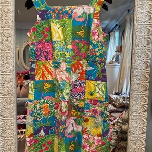 Vintage Lilly Pulitzer Patchwork Sleeveless Dress